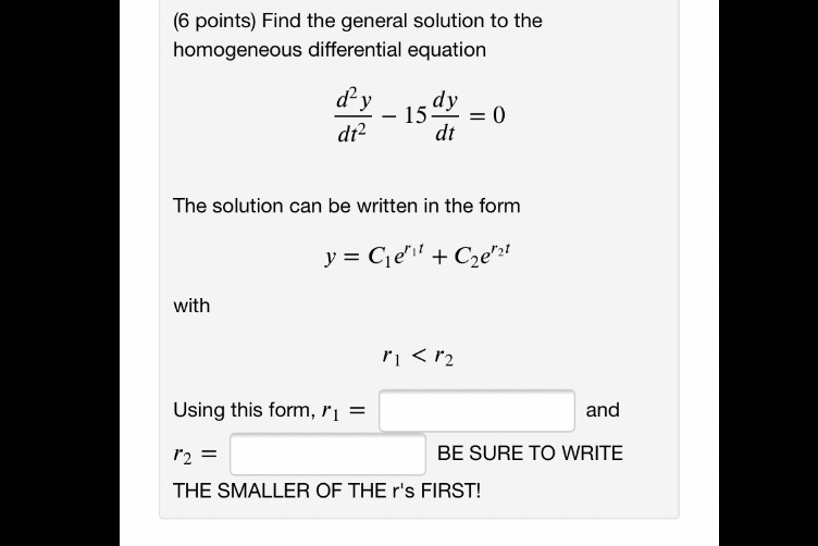 [5 points} Find the general solution to the