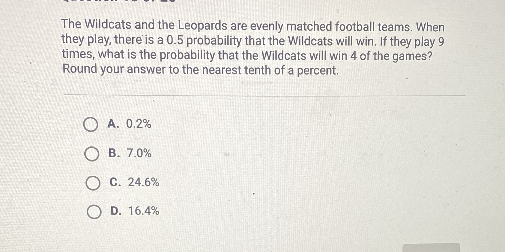 The Wildcats and the Leopards are evenly matched