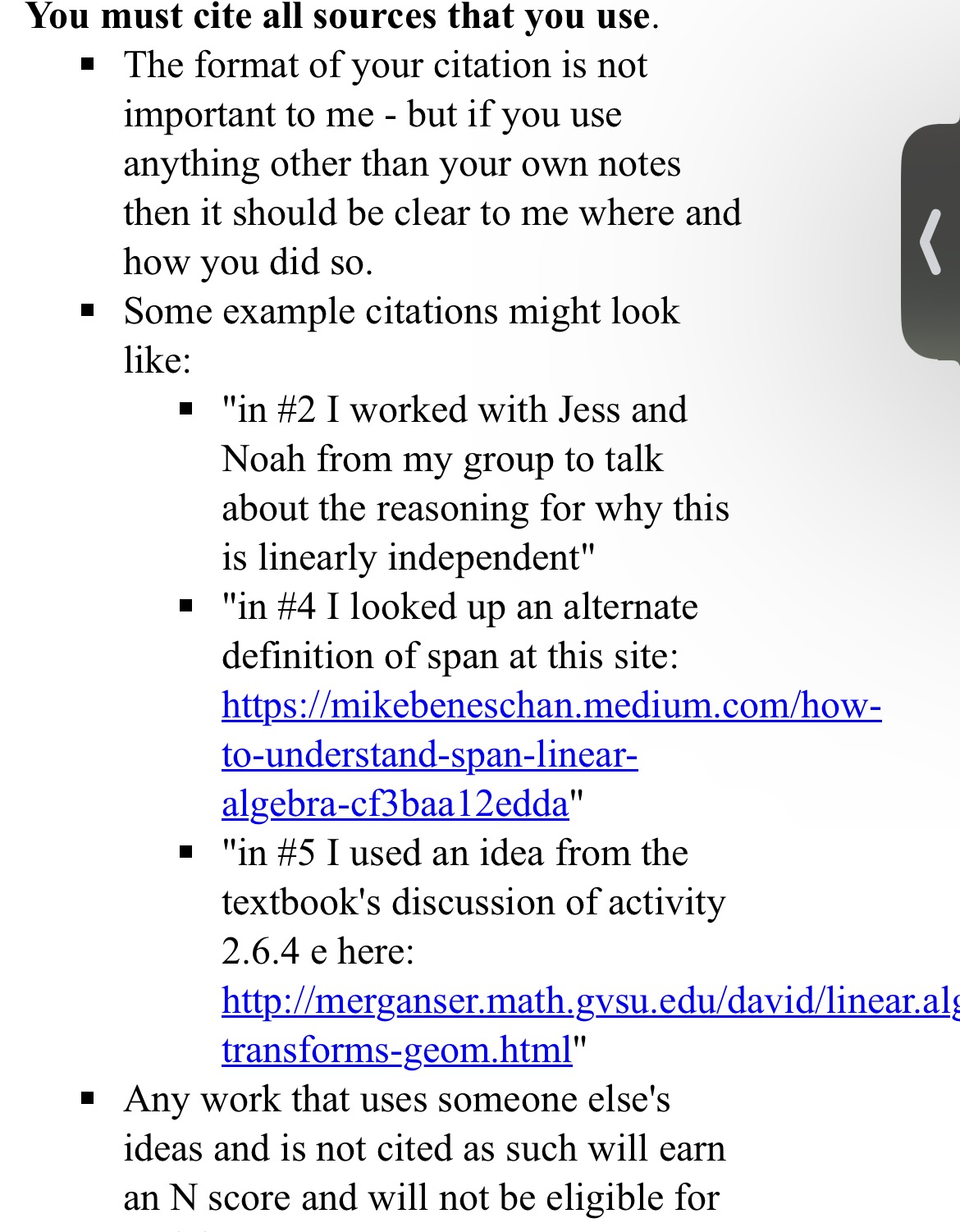 Please answer all parts and you must site a