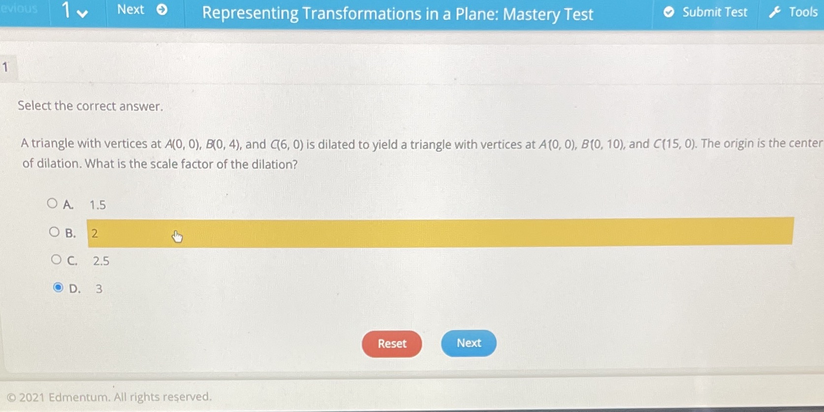 evious 1 v Next Representing Transformations in a