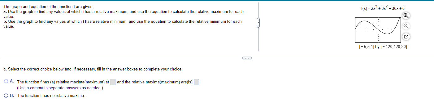 1) Use the graph to determine a. open intervals
