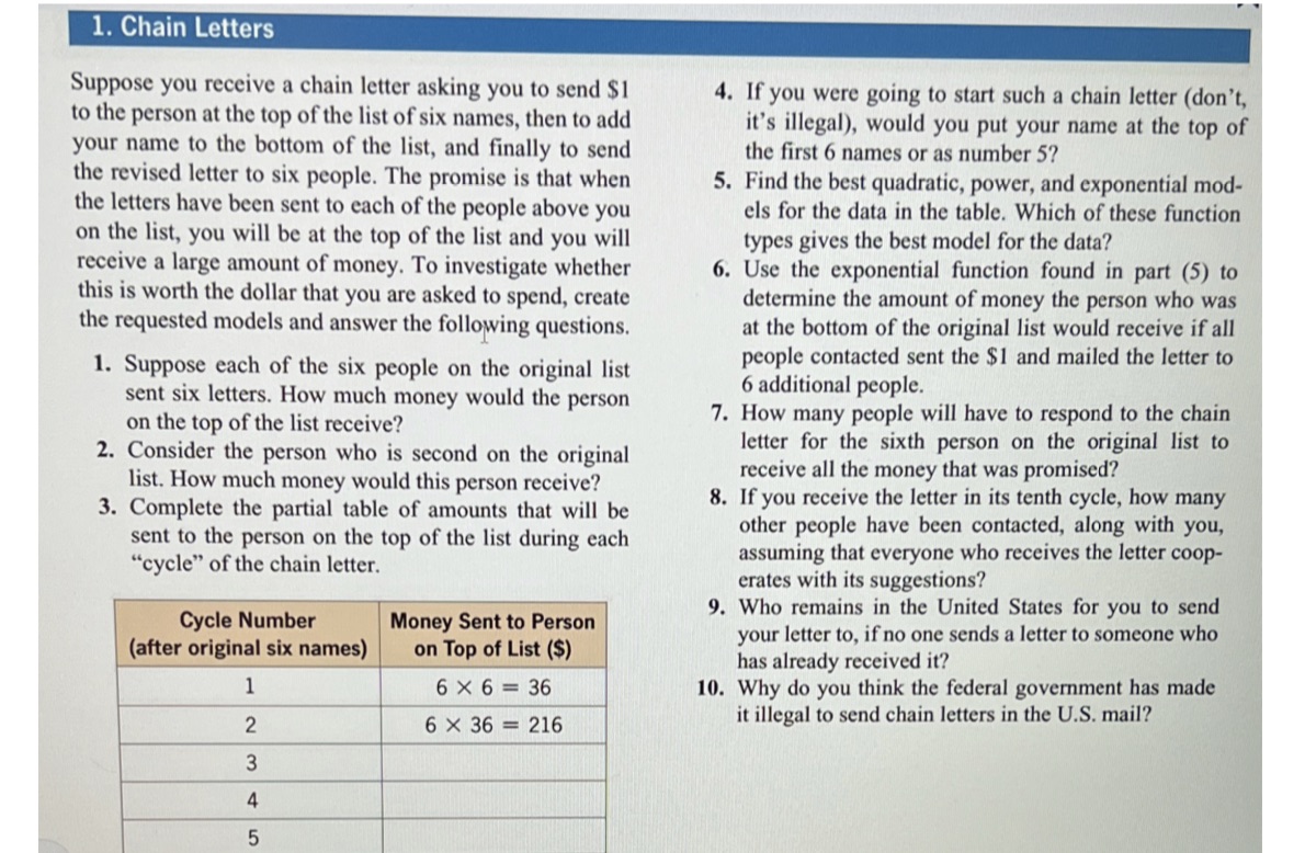 Need help with questions 5, 6, 7, 8, 9, & 10 1.
