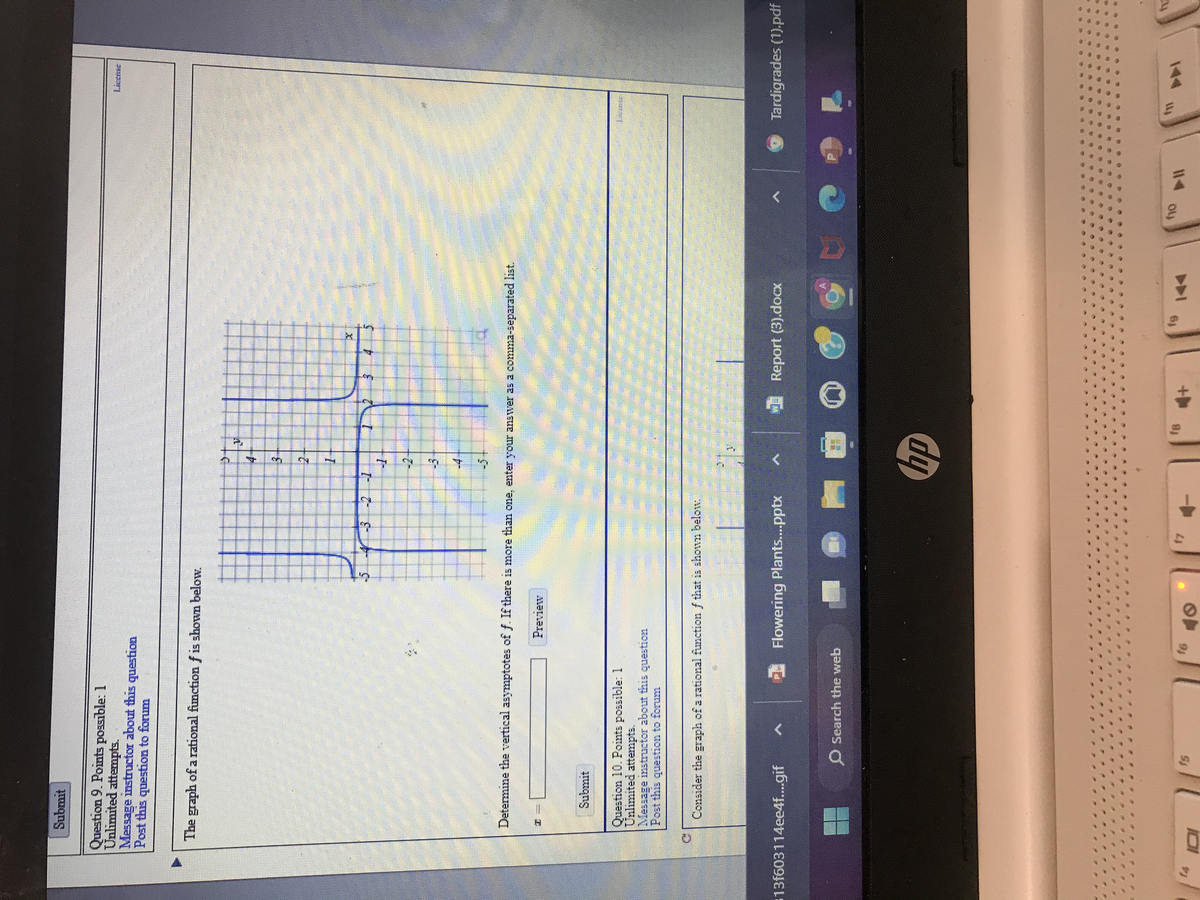 As x -+ 4- , f(x) increases without bound DAsz -+