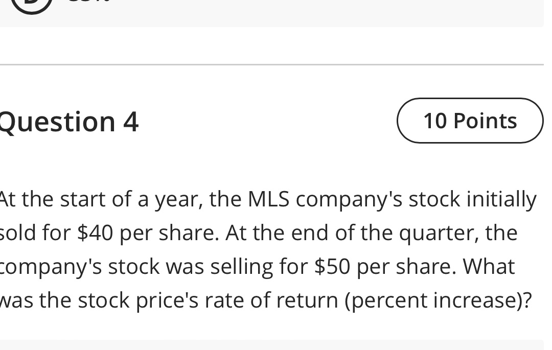 'r -.--.-- At the start of a year, the MLS
