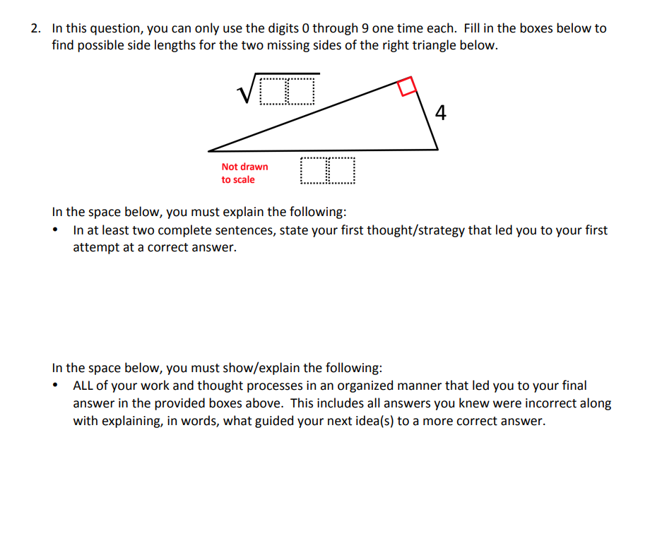2. In this question, you can only use the digits