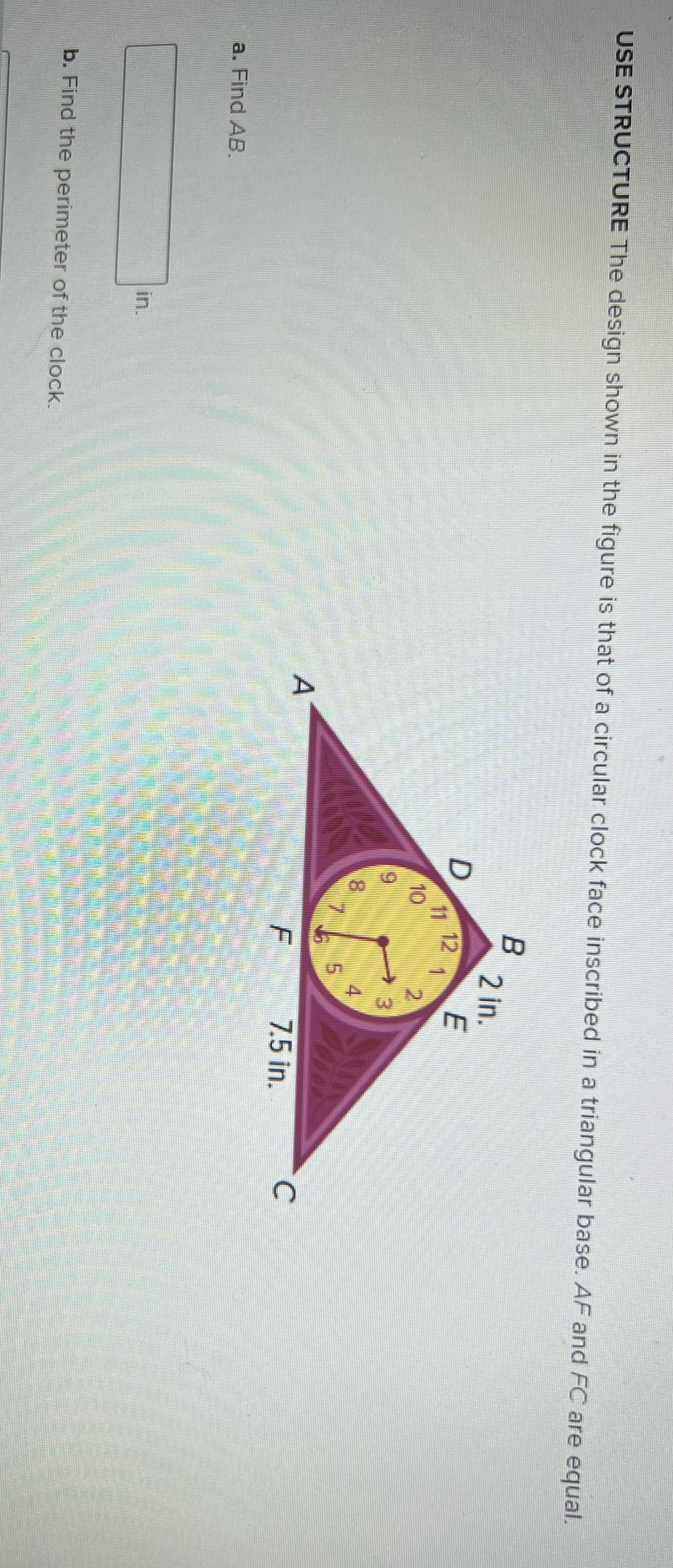 7.5 in. WU 2 in. LO CO LL CO USE STRUCTURE The