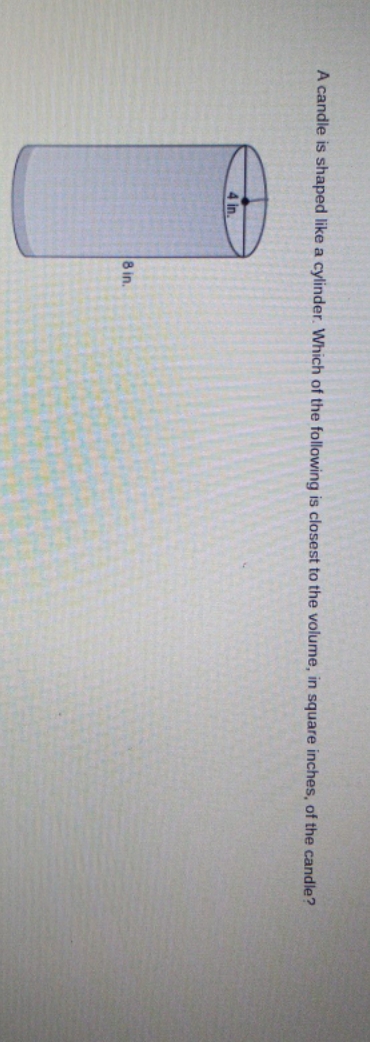 which of the following is closest to the volume,