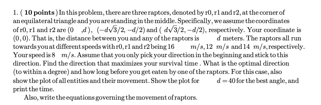1. ( 10 points) In this problem, there are three