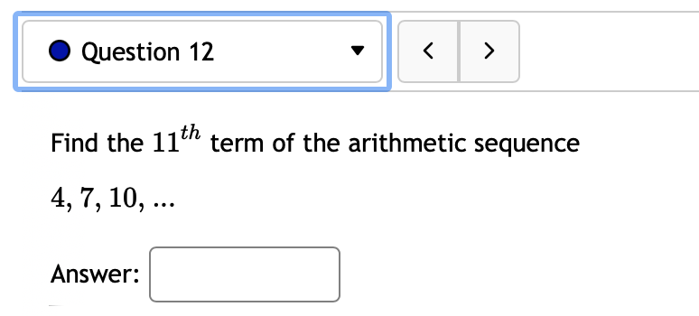 0 Question 11 v <  style=