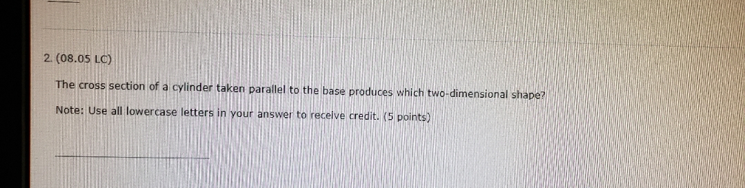 Just trying to verify my answer, thanks. 2 (08.05