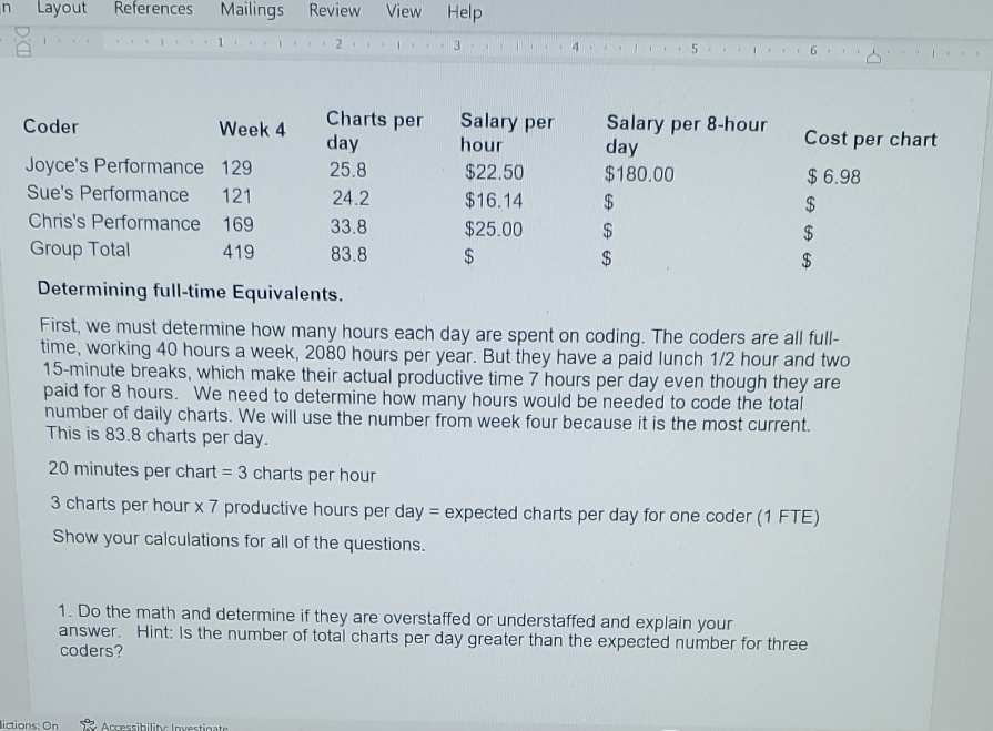 I need to fill in the missing salaries n Layout