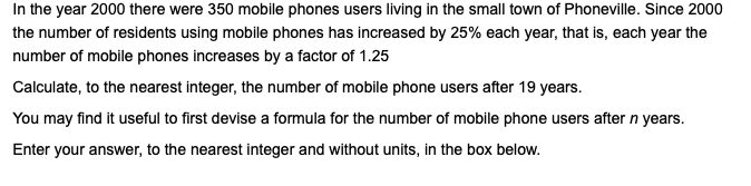 See attachments. 1. An organism increases in mass