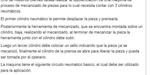proceso de mecanizado de piezas para lo cual