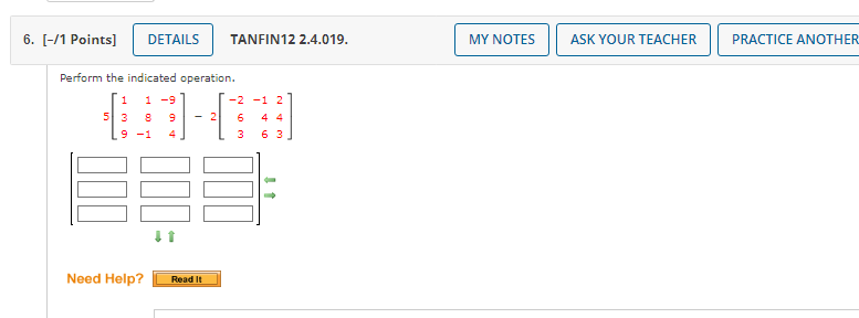6. [-/1 Points] DETAILS TANFIN12 2.4.019. MY