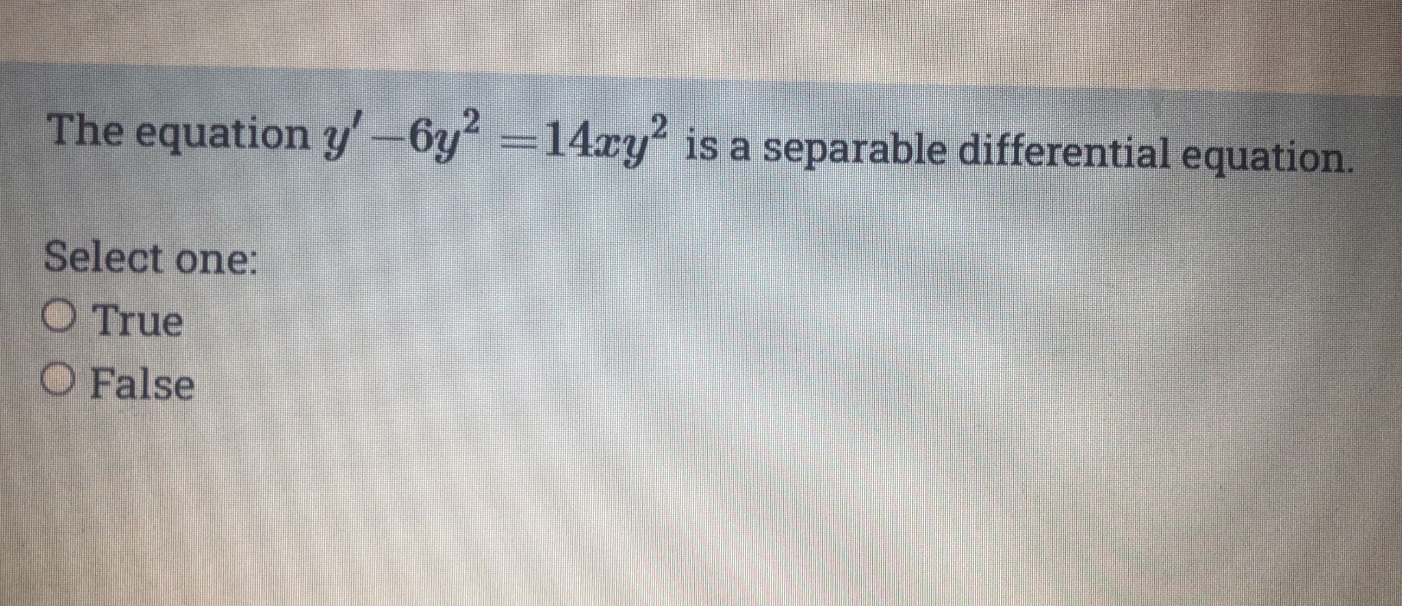 true false question for MA 266 need to answered