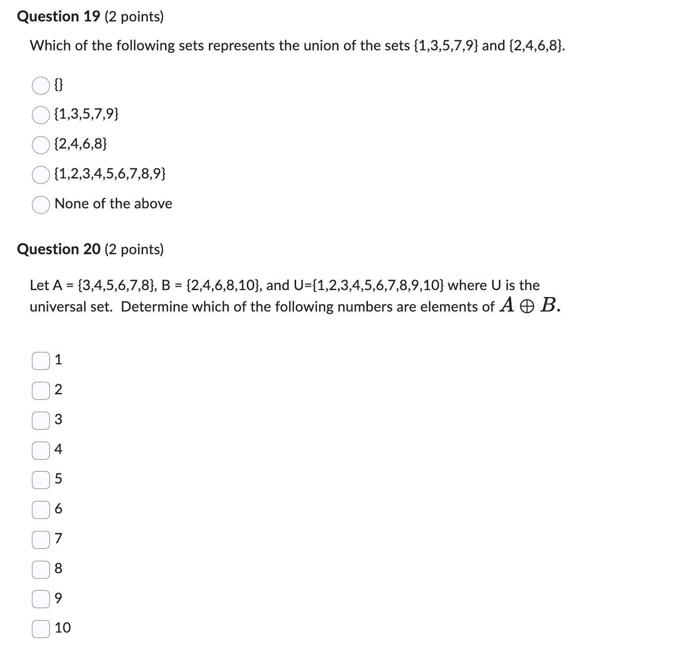 Question 15 (2 points) Fuzzy sets are used in