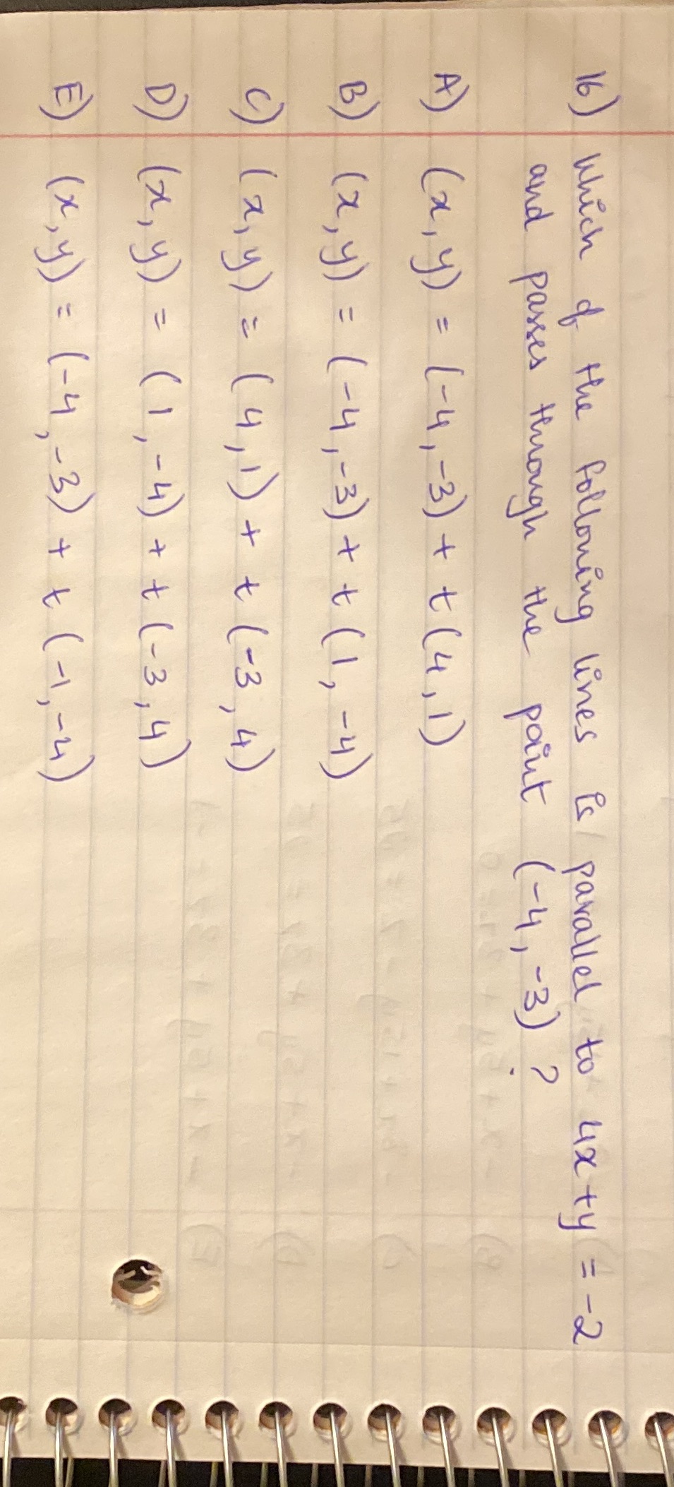 correct option? which of the following lines is /