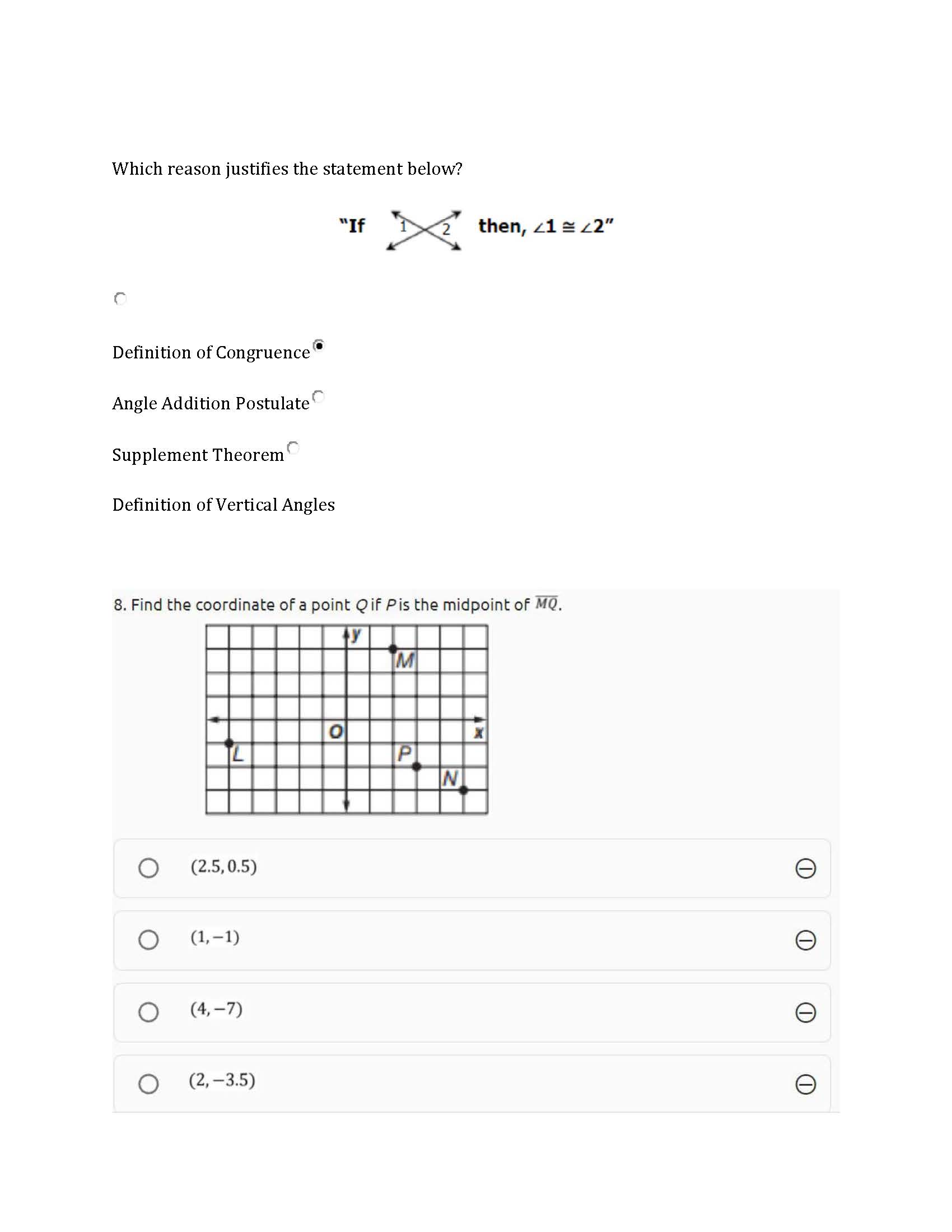 Which reason justifies the statement below? "If