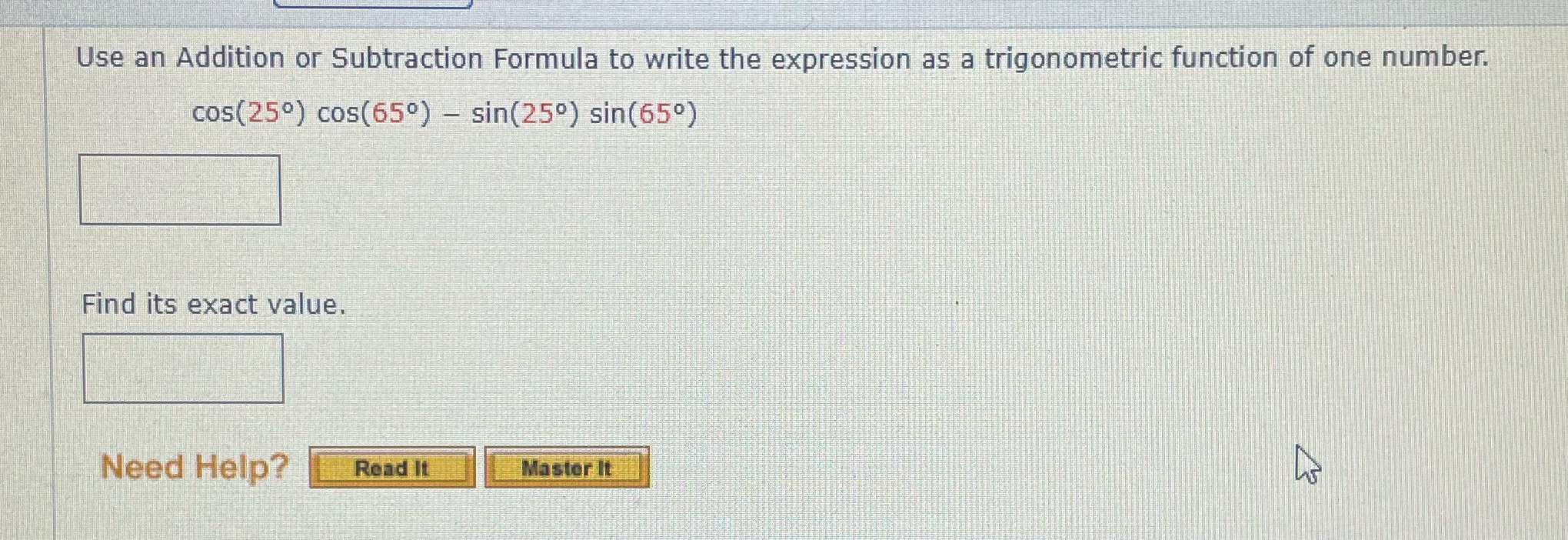 Help solving Use an Addition or Subtraction