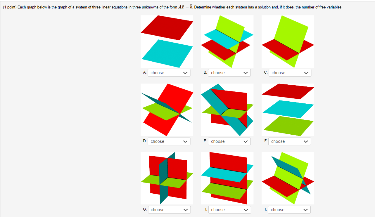 (1 point) Each graph below is the graph of a