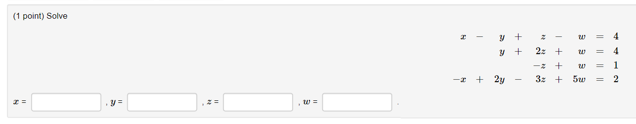 (1 point) Each graph below is the graph of a