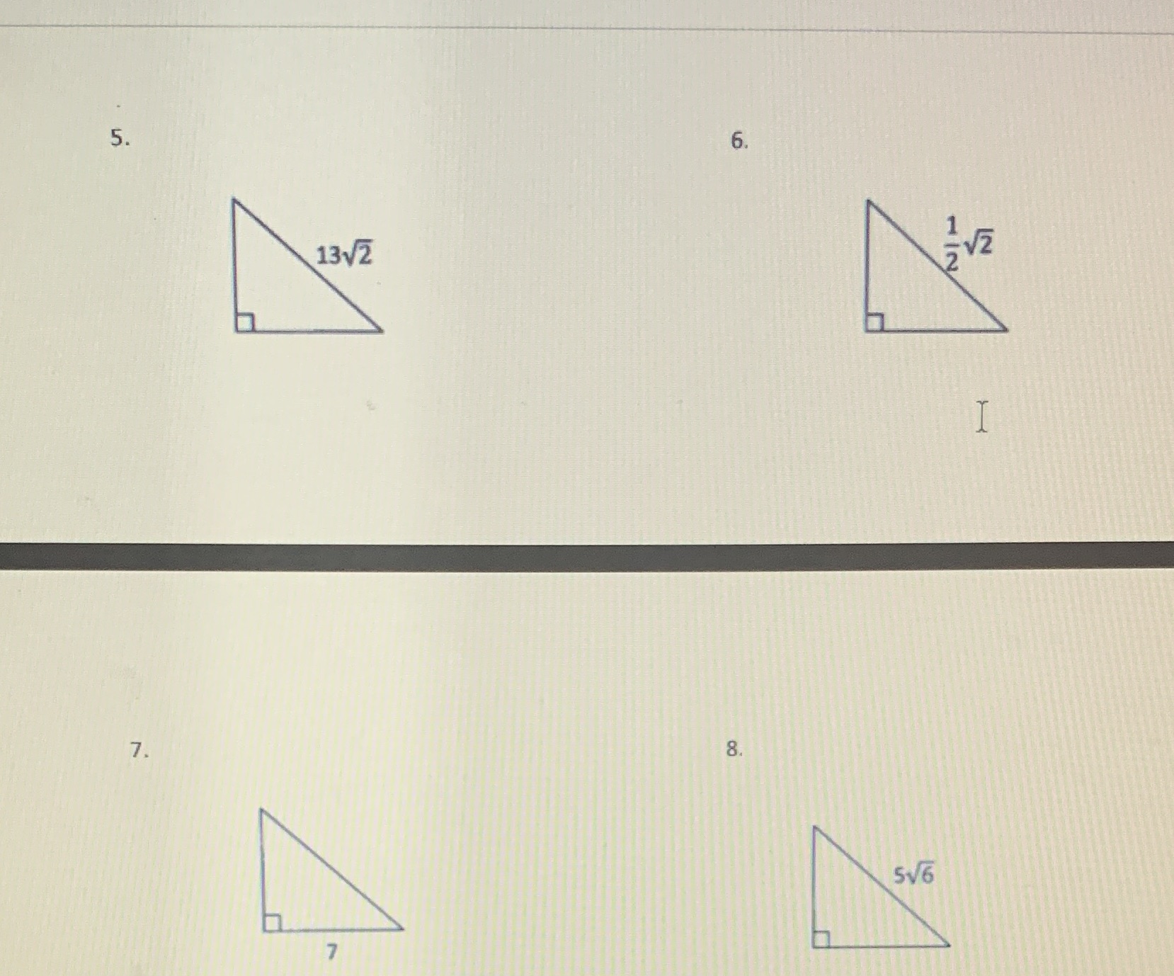 Directions: Find all the sides of the isosceles