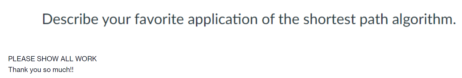 Describe your favorite application of the