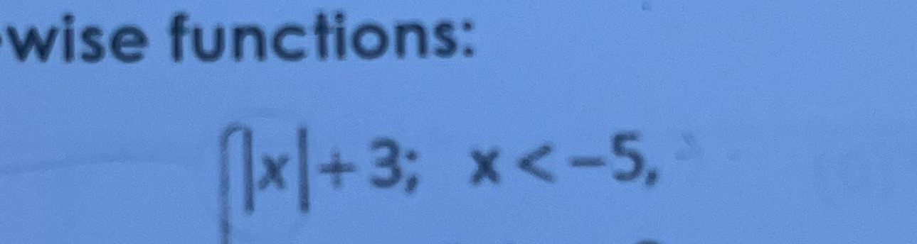 How do u graph this wise functions: (1 x1+3; x