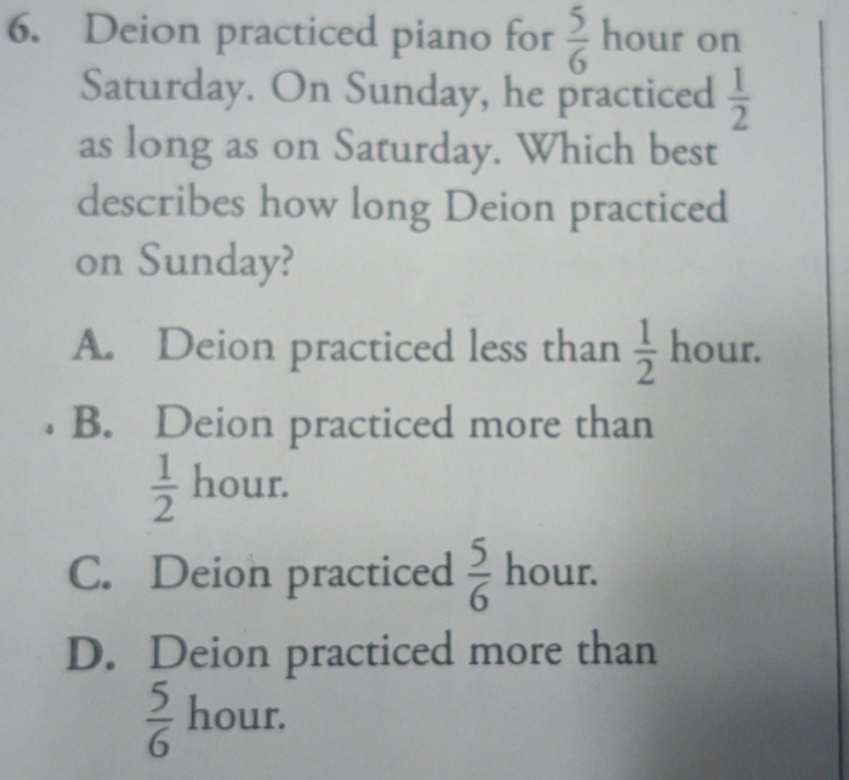 kindly answer this question for me 6. Deion