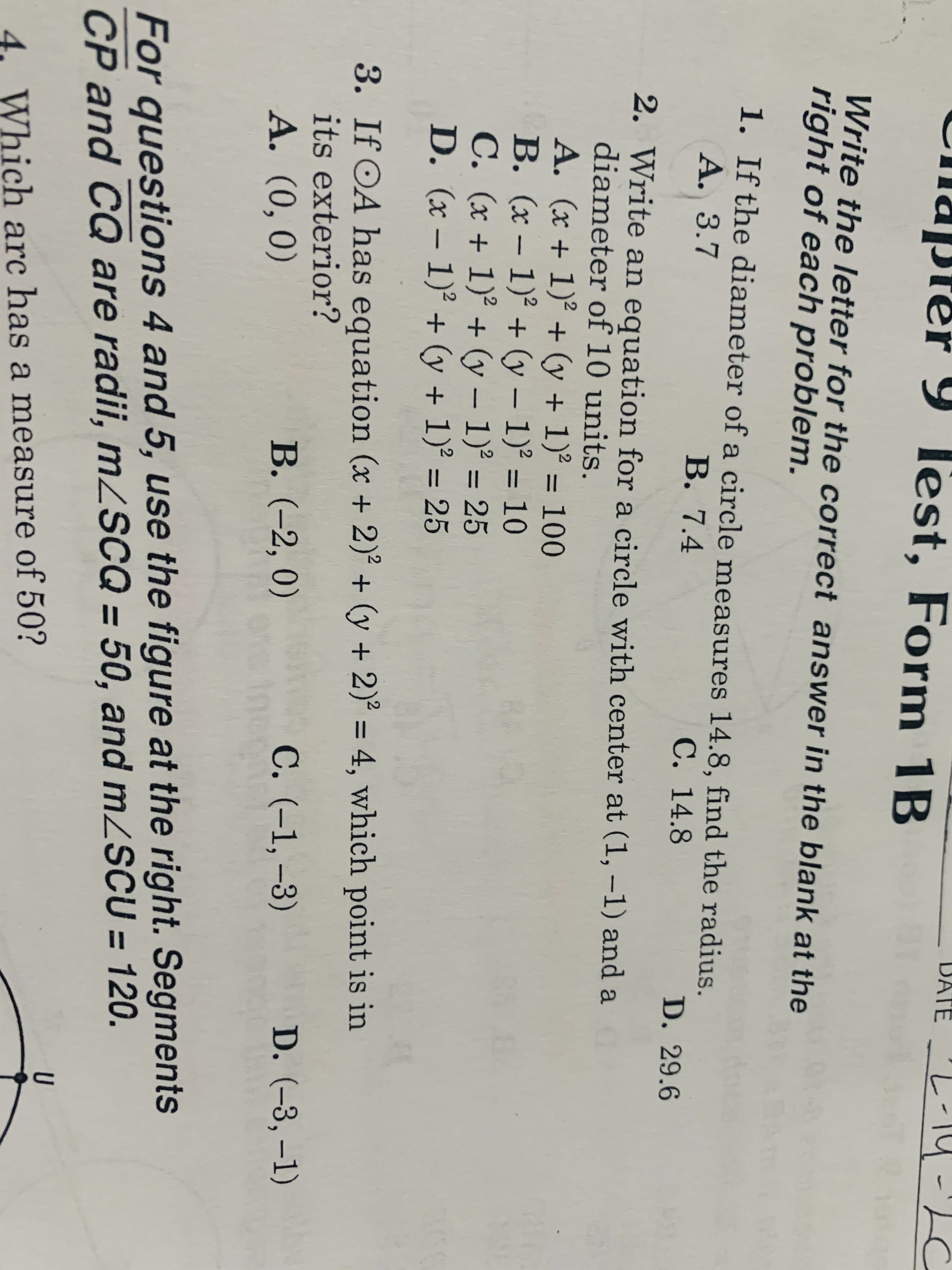 hello, questions 1,2,3 will all be on my test