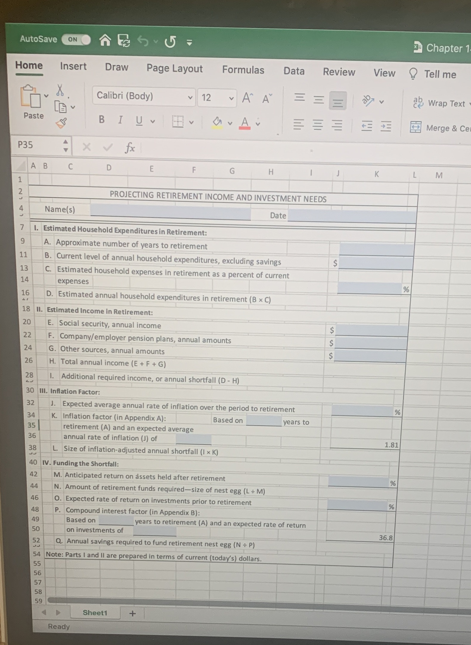 Use the excel spreadsheet to helpGeorge and Jude