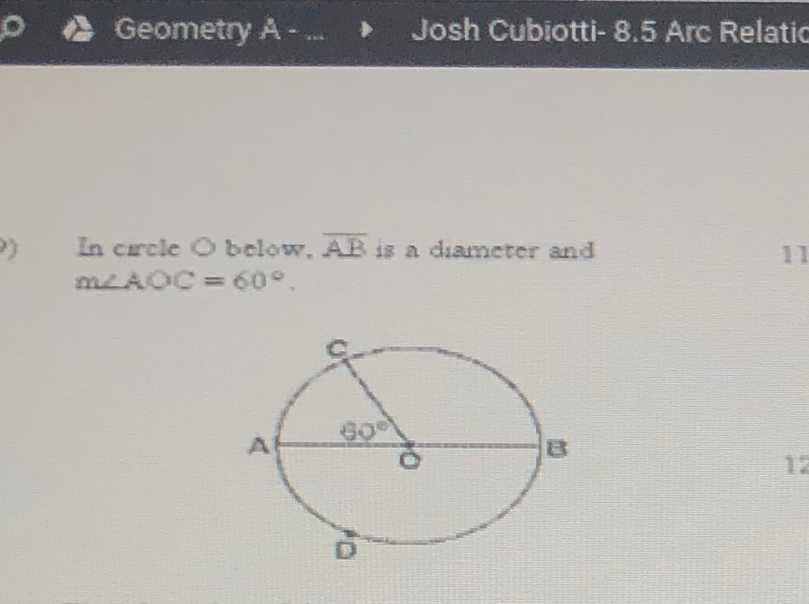 solve and label please D Geometry A - .. . Josh