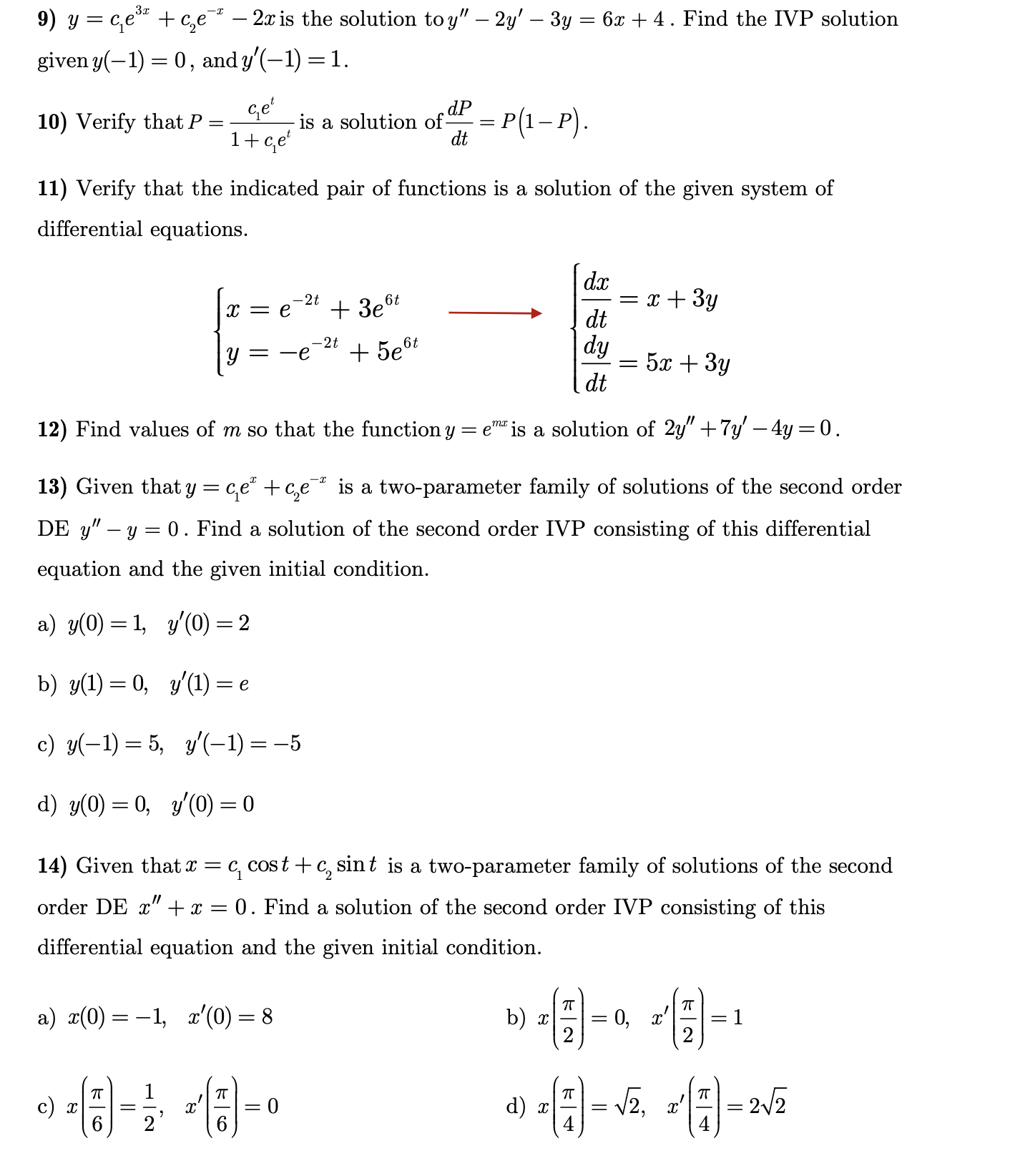 3) Verify that oneparameter family :1}2 2y 2 .172