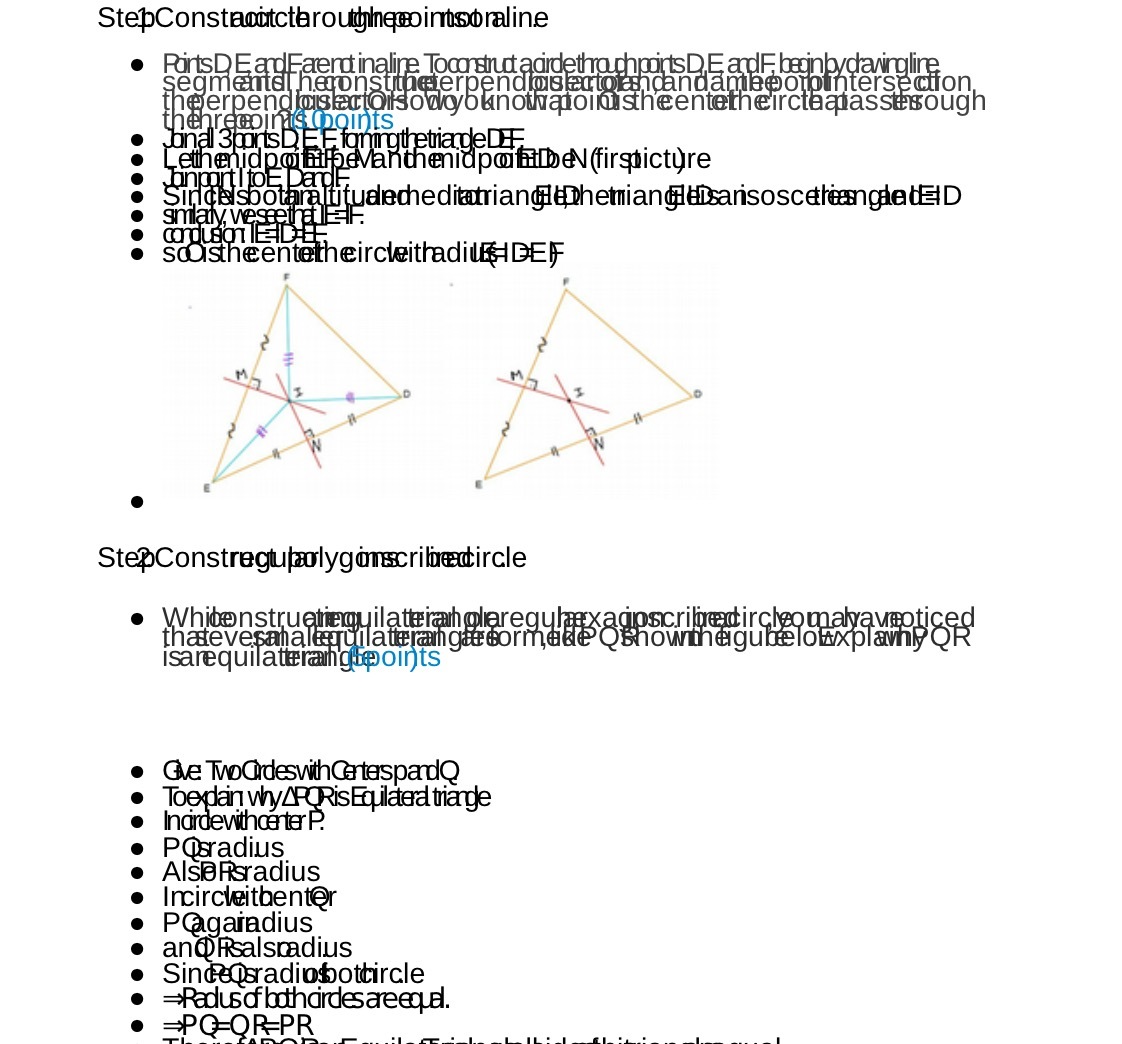 StepConstnoutcthroughnepointsoraline Parts D E