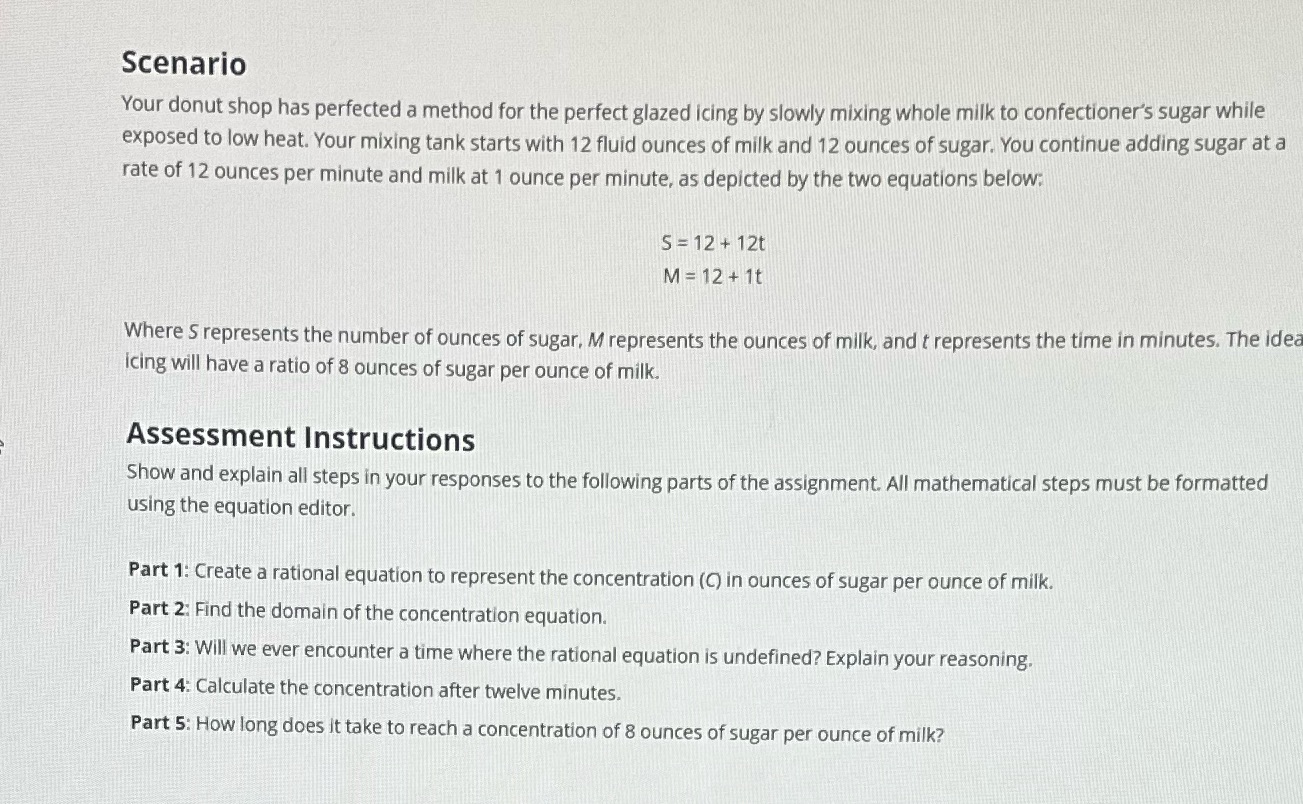 Scenario Your donut shop has perfected a method
