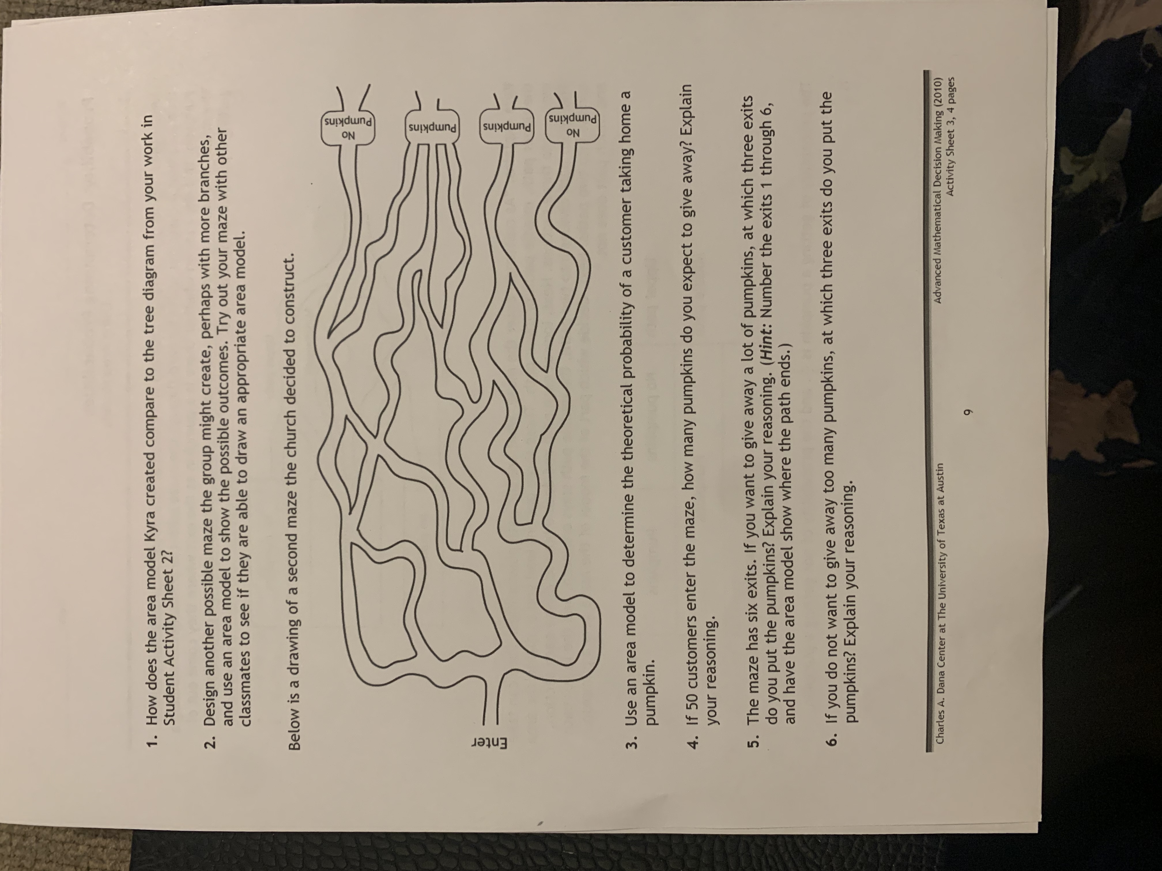 Student: Date: Probability: Determining