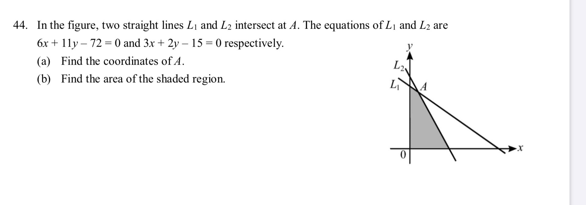 Pls help to solve this question. Thank you. 44.