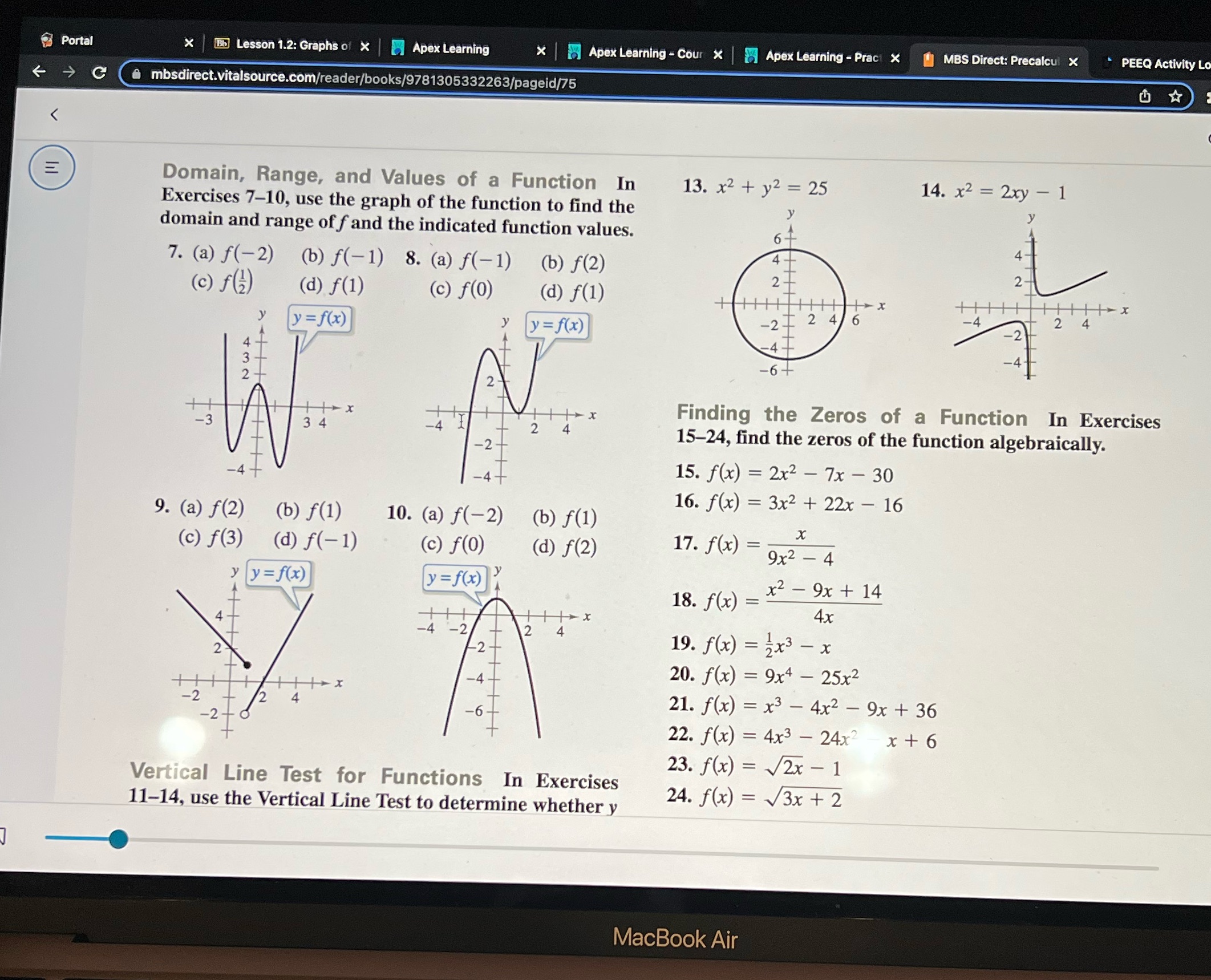 Answer # 8, 10-12, 16,18,20,22, and 24 Portal X