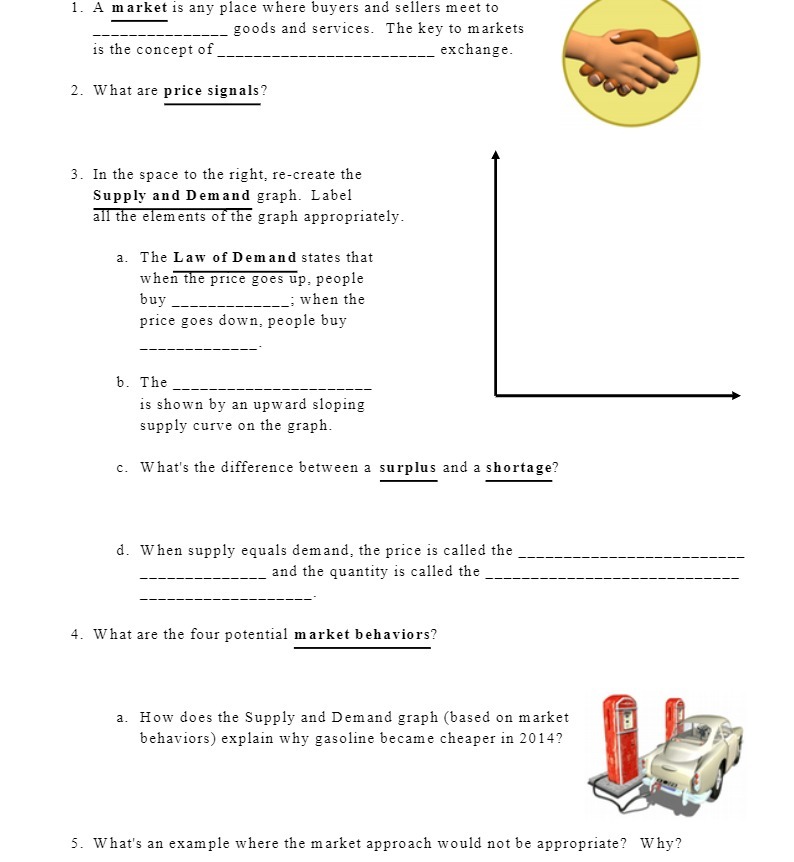 1. A market is any place where buyers and sellers