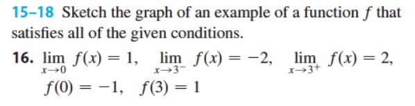15-18 Sketch the graph of an example of a