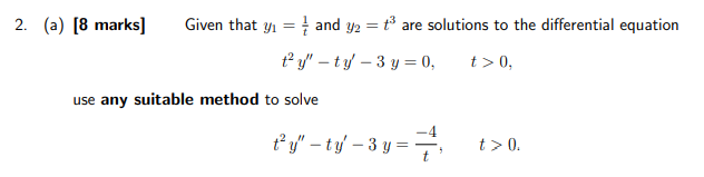 2. {a} [3 marks] Given that y] = % and ya = til