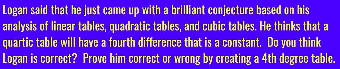 Logan said that he just came up with a brilliant