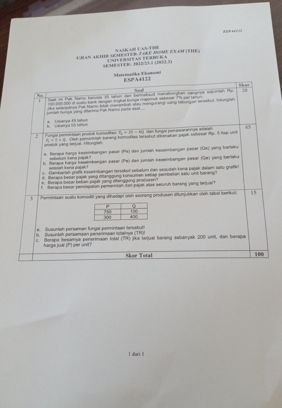 ESPA4122 NASKAH UAS-THE UJIAN AKHIR SEMESTER-TAKE