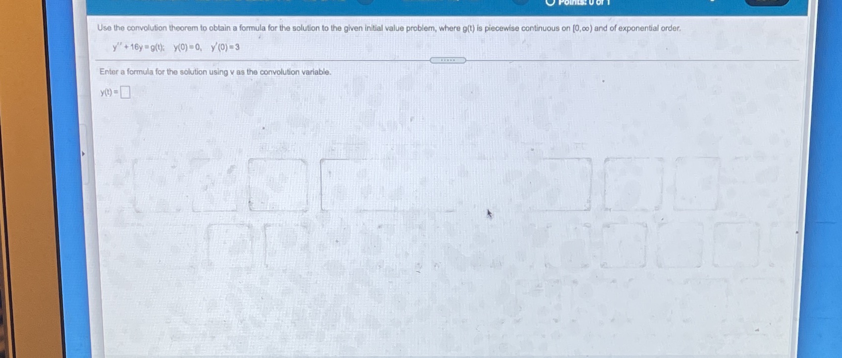 Use the convolution theorem to obtain a formula