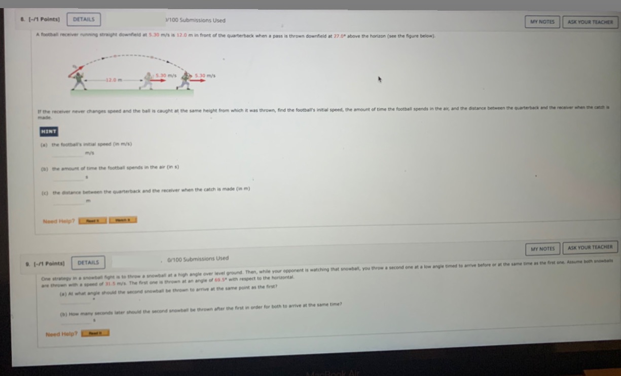 8. [-/1 Points] DETAILS 1/100 Submissions Used MY