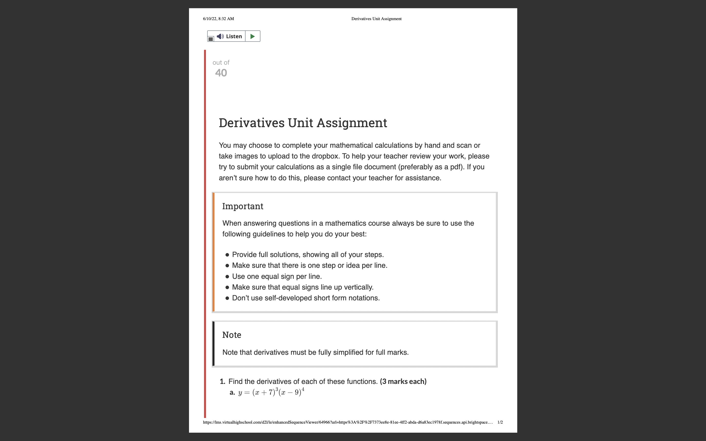 6/10/22, 21:32 AM Derivatives Unit Aignmcm _ 1))