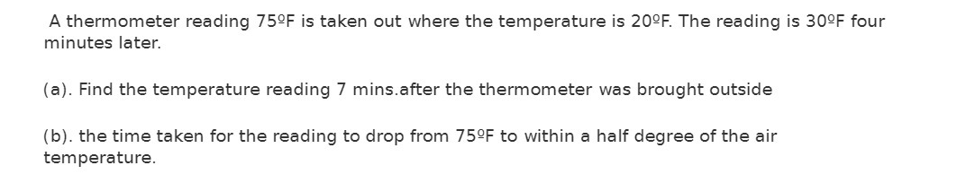 A thermometer reading 759F is taken out where the