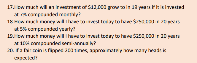 1?.How much will an inyestment of $12,000 grow to