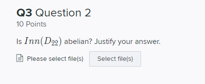 Q3 Question 2 10 Points Is Inn( Dog abelian?