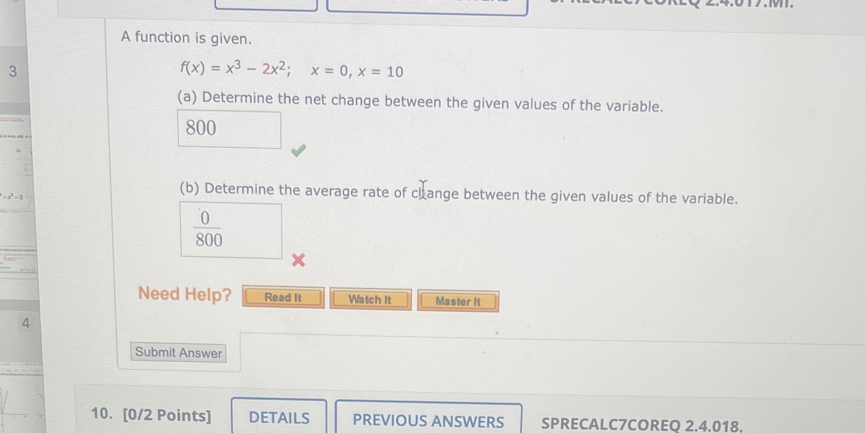 Please explain b .IVII. A function is given. 3